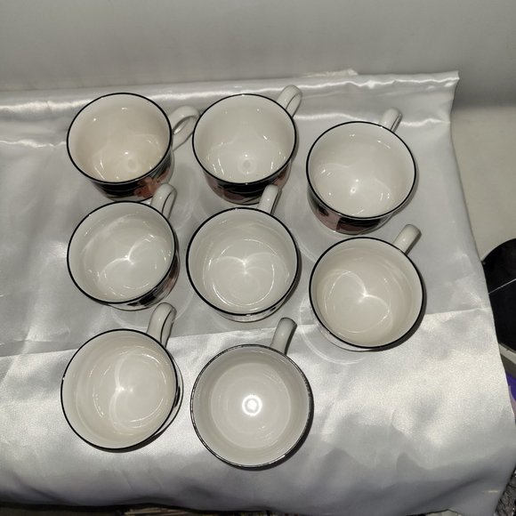 Sango Allure - Set of 8 Footed Coffee Cups - Excellent Condition - Picture 10 of 11